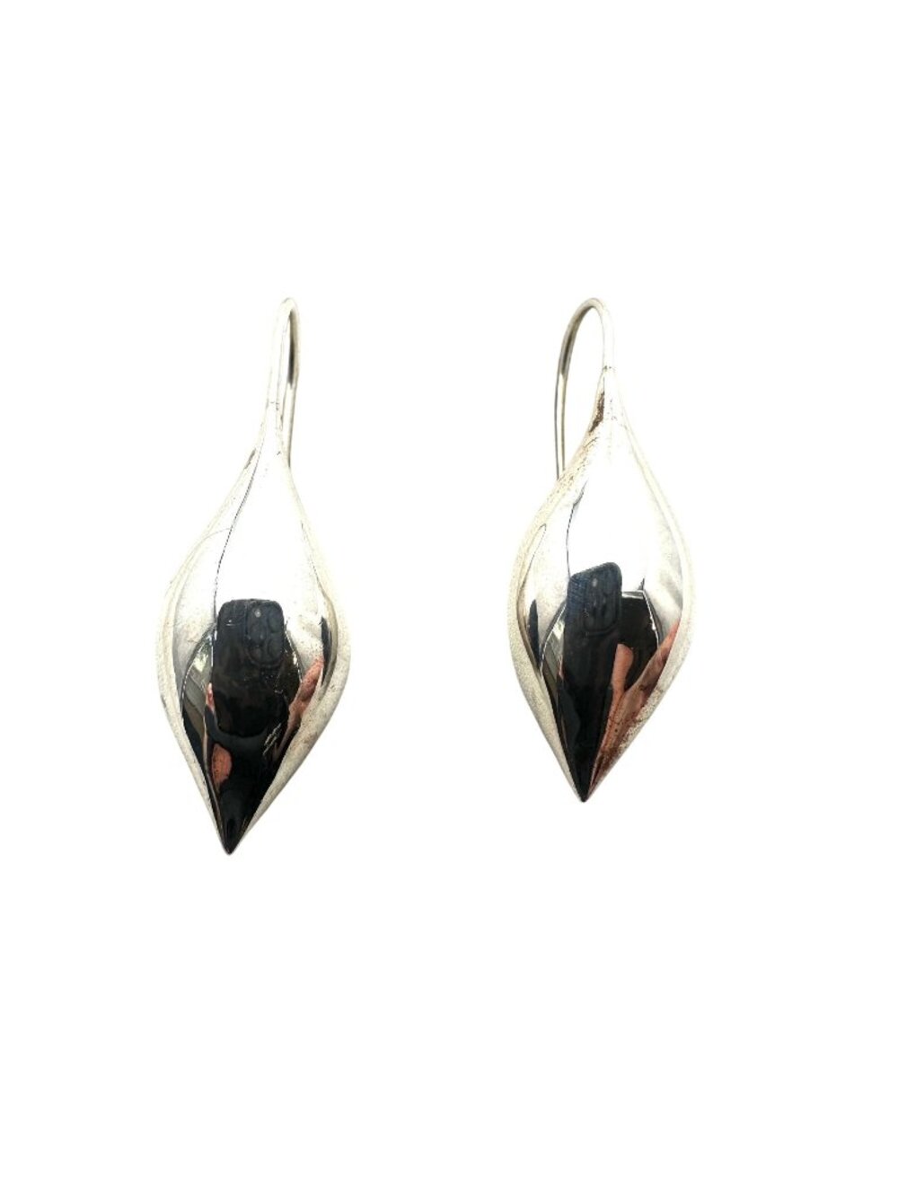 Michael Dawkins Earrings Sterling Silver Drops 1.5" Pierced Chandelier